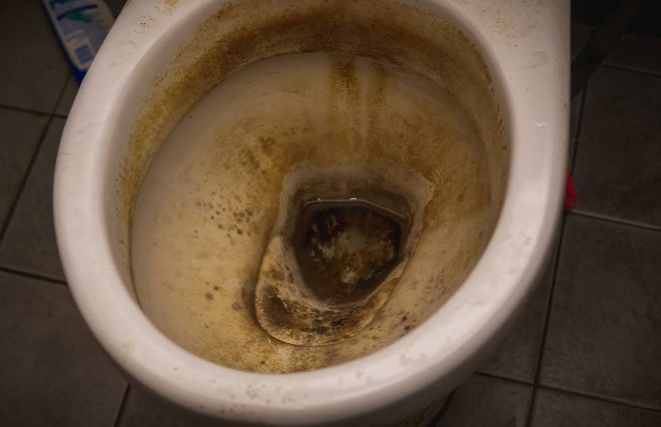 No more urine smell in the toilet.  The cleaning lady revealed how to reliably suppress it